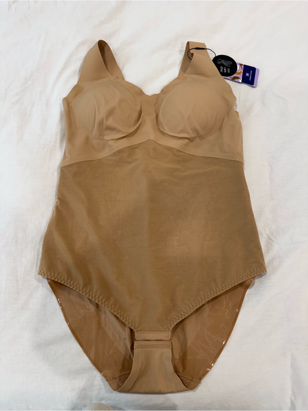 Honeylove Tan Nude Cami Shapewear Bodysuit